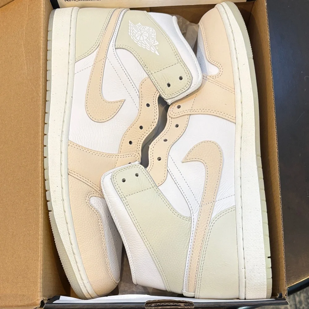 Nike Jordans Men's Tan and White Sneakers - Picture 3 of 8